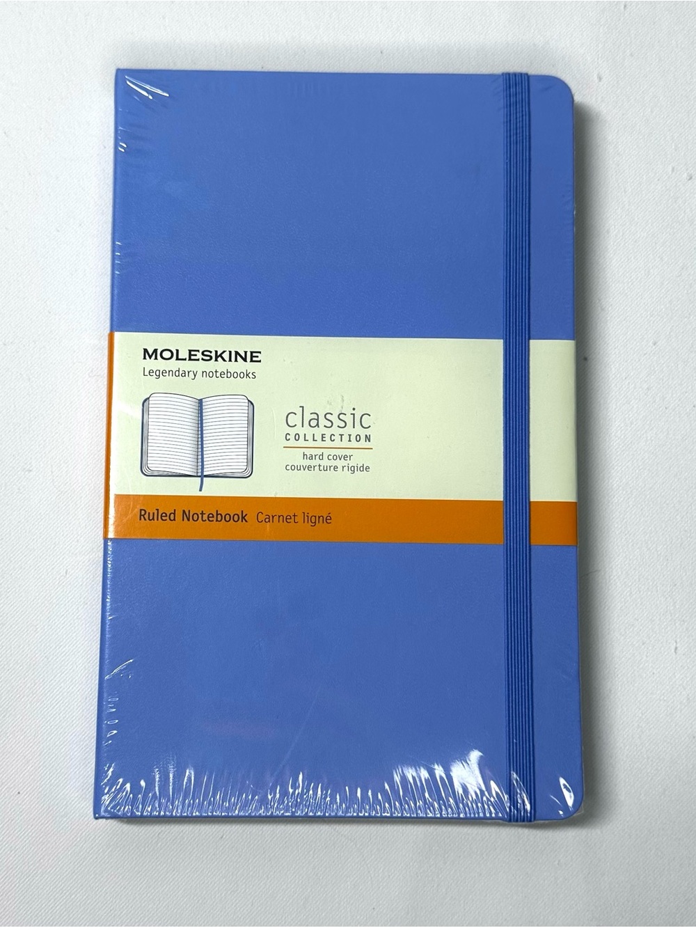 NWT Moleskine Classic Notebook Hard Cover Lined Hydrangea Blue 240 Pages